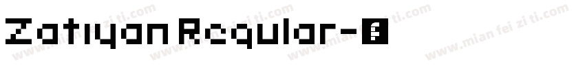 Zatiyan Regular字体转换